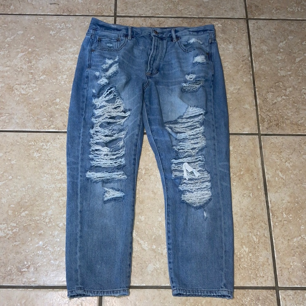 American Eagle Hi-Rise Girlfriend Jeans Size 14